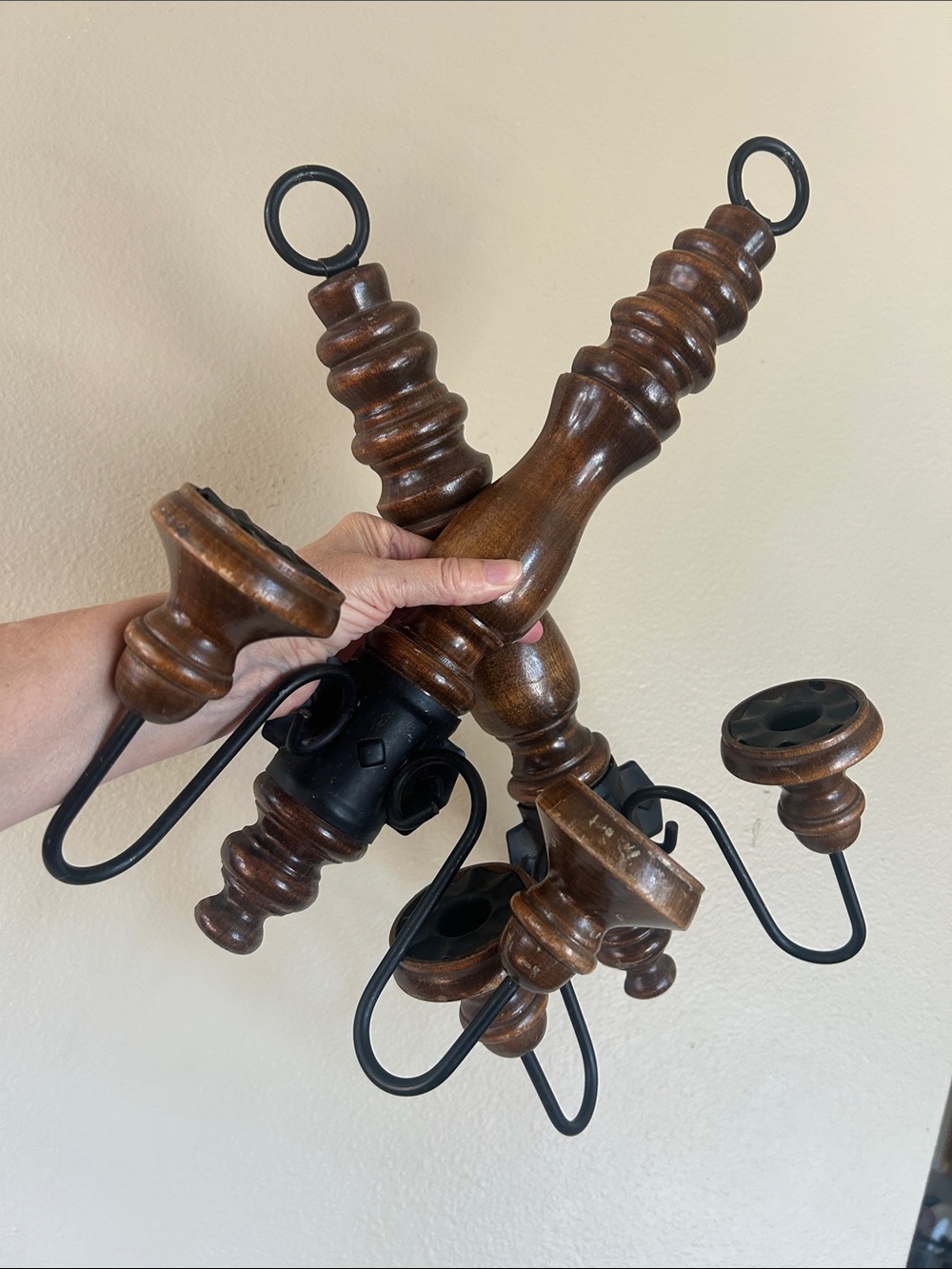 HOMCO Home Interiors Double-Arm Wall Sconces 1970s Set of 2